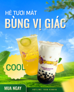 Trà sữa Đồng Xoài: Những loại đồ uống được gọi nhiều hiện nay 3 Bai dang Instagram Quang cao Do uong Mua he Giai khat Thien nhien Hien dai Xanh