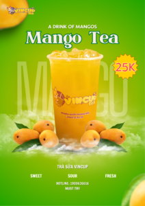 Green and Yellow Illustrated Mango Festival Poster