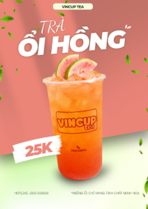 Trà sữa Đồng Xoài và xu hướng chọn đồ uống thanh mát như Trà Ổi Hồng 8 Green White Minimalist Matcha Drink Poster 1