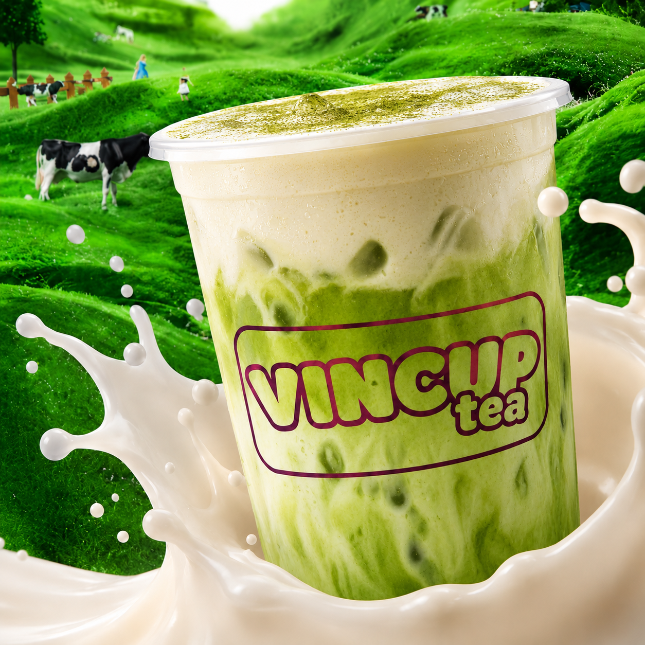 MATCHA LATTE BONG BENH